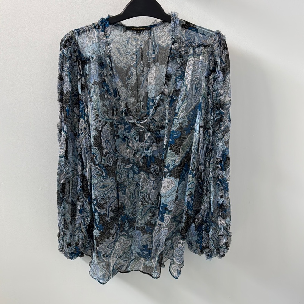 Women's Sheer Paisley Blouse
